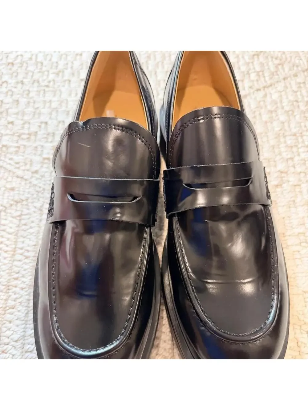Tony Bianco Cherish Loafer in Black Hi Shine